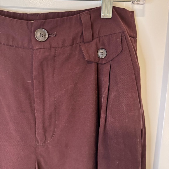 A New Day High Rise Wide Leg Pants Burgundy Size 4 - Picture 4 of 11